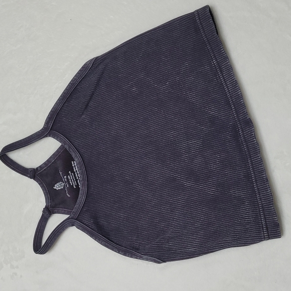 FP Movement Happiness Runs Cropped Ribbed Tank Top Washed Black Medium/Large - Picture 11 of 17